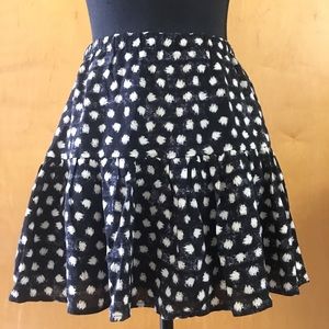 Black Skirt with polka dot design